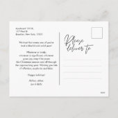 Minimalistisch Modernes Foto für Weihnachten (Rückseite)