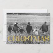 Minimalistisch Modernes Foto für Weihnachten (Vorderseite)