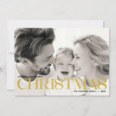 Minimalistisch Modernes Foto für Weihnachten (Vorderseite)