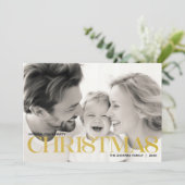 Minimalistisch Modernes Foto für Weihnachten (Stehend Vorderseite)