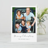 Minimalistisch Modernes Foto für Weihnachten (Stehend Vorderseite)