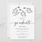 Minimalistisch Modernes Foto Handgezeichnet Hats A Einladung (Vorderseite)