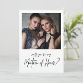 Minimalistisch Modernes Foto - Honorarvortrag Einladung (Stehend Vorderseite)