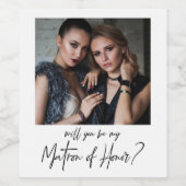 Minimalistisch Modernes Foto - Honorarvortrag Weinetikett (Einzelnes Label)