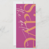 Minimalistisch Modernes Foto Magenta Orange (Vorderseite)