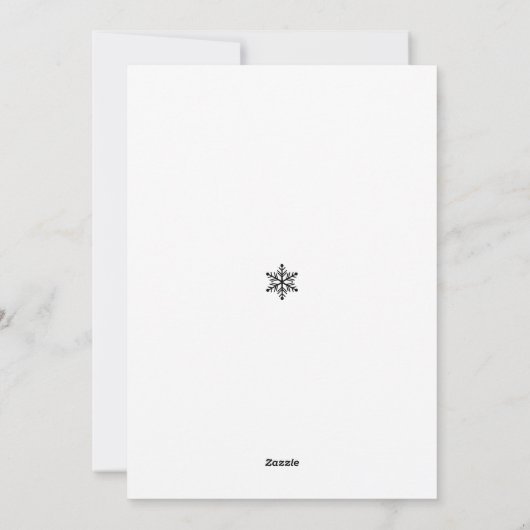 Minimalistisch Modernes Foto Weihnachten (Rückseite)