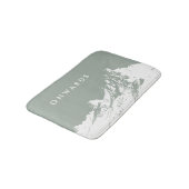 Minimalistisch Modernes Gebirge Badematte (Schrägansicht)