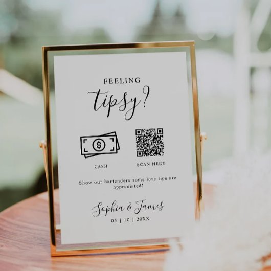 Minimalistisch Modernes Gefühl Tipsy Schilf Tipp B Einladung