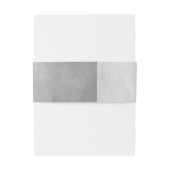 Minimalistisch Modernes Graufarben Einladungsbanderole (Rückseitenbeispiel)