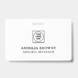 Minimalistisch | Modernes Herz-Sauberes Design Ausweis