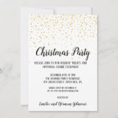 Minimalistisch Modernes Konfetti Weihnachtsfest Pa Einladung (Vorderseite)