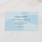 Minimalistisch Modernes Licht Beruflich Visitenkarte (Rückseite)