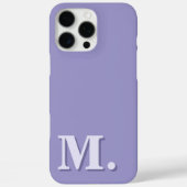 Minimalistisch Modernes Lila Monogramm Case-Mate iPhone Hülle (Rückseite)