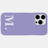Minimalistisch Modernes Lila Monogramm Case-Mate iPhone Hülle (Rückseite (Horizontal))