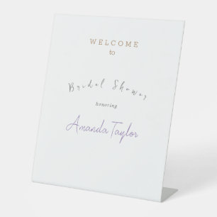 Minimalistisch Modernes Niedliches Brautparty Sockelschild