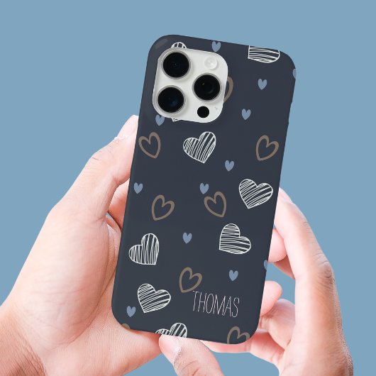 Minimalistisch-Modernes Romantisches Herzform Must Case-Mate iPhone Hülle