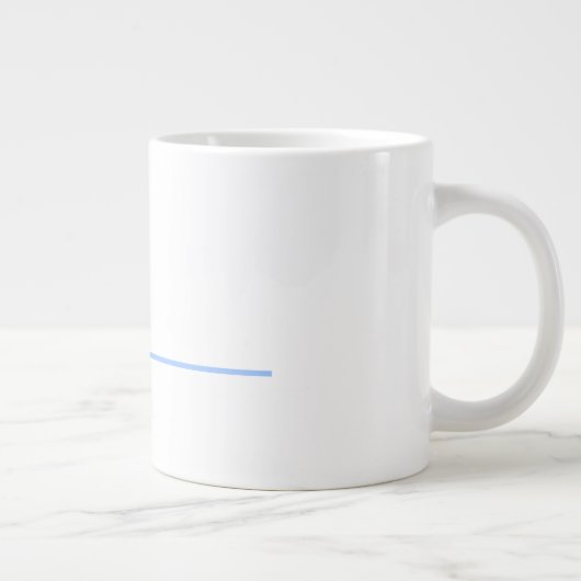 Minimalistisch Modernes Schlichtes Einfaches Beson Jumbo-Tasse (Rechts)