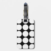 Minimalistisch Modernes, schlichtes, einfaches Sch Gepäckanhänger (Rückseite vertikal)