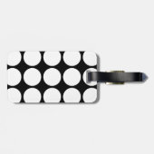 Minimalistisch Modernes, schlichtes, einfaches Sch Gepäckanhänger (Rückseite horizontal)