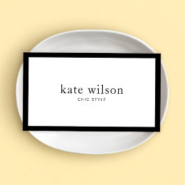 Minimalistisch Modernes Schwarz-weißes Beruflich