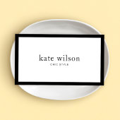 Minimalistisch Modernes Schwarz-weißes Beruflich