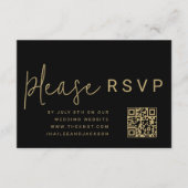 Minimalistisch Modernes, stilvolles Simple QR Code Begleitkarte (Vorderseite)