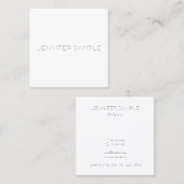 Minimalistisch Modernes Template Luxus Beruflich Quadratische Visitenkarte (Vorne/Hinten)