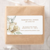 Minimalistisch Modernes Weißes Peonie-Gebirge (Insitu)