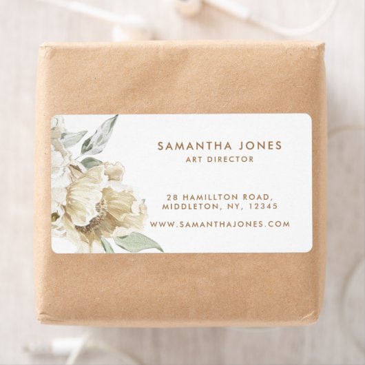 Minimalistisch Modernes Weißes Peonie-Gebirge (Insitu)