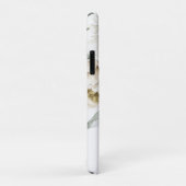 Minimalistisch Modernes Weißes Peonie-Gebirge Case-Mate iPhone Hülle (Hinten/Rechts)