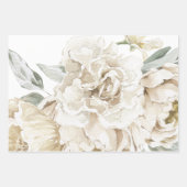 Minimalistisch Modernes Weißes Peonie-Gebirge Geschenkpapier Set (Vorderseite 3)