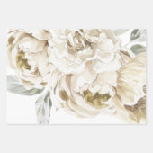 Minimalistisch Modernes Weißes Peonie-Gebirge Geschenkpapier Set (Vorderseite 2)