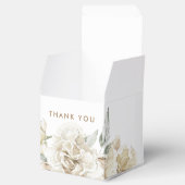 Minimalistisch Modernes Weißes Peonie-Gebirge Geschenkschachtel (Geöffnet)