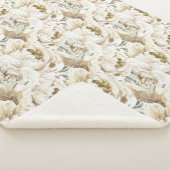 Minimalistisch Modernes Weißes Peonie-Gebirge Sherpadecke (3/4)