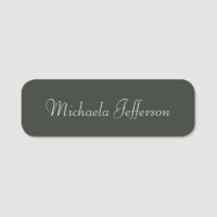 Minimalistisch Moss Dark Green handgeschriebene Ka