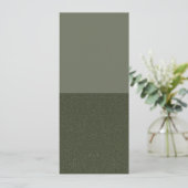 Minimalistisch Moss Green 2-Zone-Einladung - Anpas Save The Date (Stehend Vorderseite)