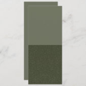 Minimalistisch Moss Green 2-Zone-Einladung - Anpas Save The Date (Vorne/Hinten)