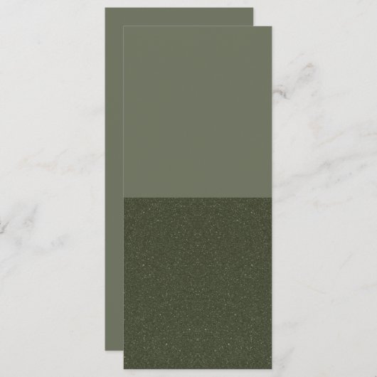 Minimalistisch Moss Green 2-Zone-Einladung - Anpas Save The Date (Vorne/Hinten)