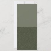 Minimalistisch Moss Green 2-Zone-Einladung - Anpas Save The Date (Vorderseite)