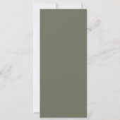 Minimalistisch Moss Green Save the Date - individu (Vorderseite)