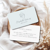 Minimalistisch Mother & Baby Line Art - Doula, Mid Visitenkarte