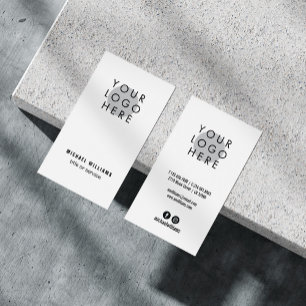 Minimalistisch motivierte Social Media Icons für I Visitenkarte