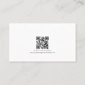 Minimalistisch Music Producer Black Gold-Visitenka Visitenkarte (Rückseite)