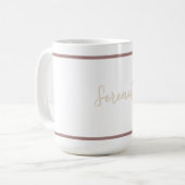Minimalistisch Mutity Kaffeetasse (Vorderseite Links)
