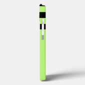 Minimalistisch, Name, Green & Black Two Way Strip Case-Mate iPhone Hülle (Rückseite / Links)