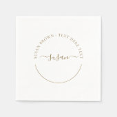 Minimalistisch Napkins Serviette (Vorderseite)