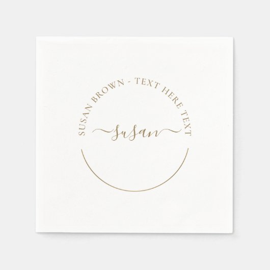 Minimalistisch Napkins Serviette (Vorderseite)
