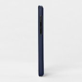 Minimalistisch Navy Blue Beruflich Simple Case-Mate iPhone Hülle (Hinten/Links)