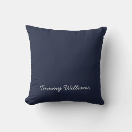 Minimalistisch Navy Blue Beruflich Simple Kissen