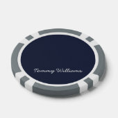 Minimalistisch Navy Blue Beruflich Simple Pokerchips (Einzeln)